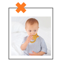 Siliconen bijtring konijn creme